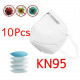 10Pcs Face MASk Filters Anti Pollution Anti Face Cup KN95 with Active Carbon Fold Flat 