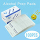 100 Pcs Alcohol Wet Wipe Disposable Prep Swap Pad Antiseptic Skin Cleaning