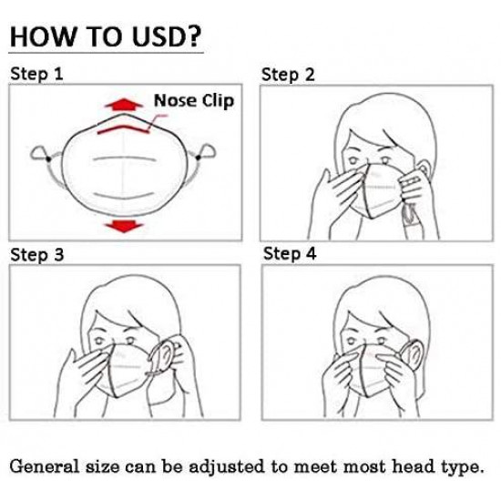 1/5/10/15/20Pcs Face Mouth Mask Anti-Fog Pollution Filter Outdoor Mouth Cover Protective 