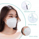 10Pcs Face MASk Filters Anti Pollution Anti Face Cup KN95 with Active Carbon Fold Flat 