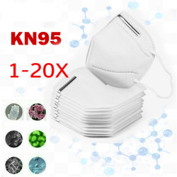 1/5/10/15/20Pcs Face Mouth Mask Anti-Fog Pollution Filter Outdoor Mouth Cover Protective 